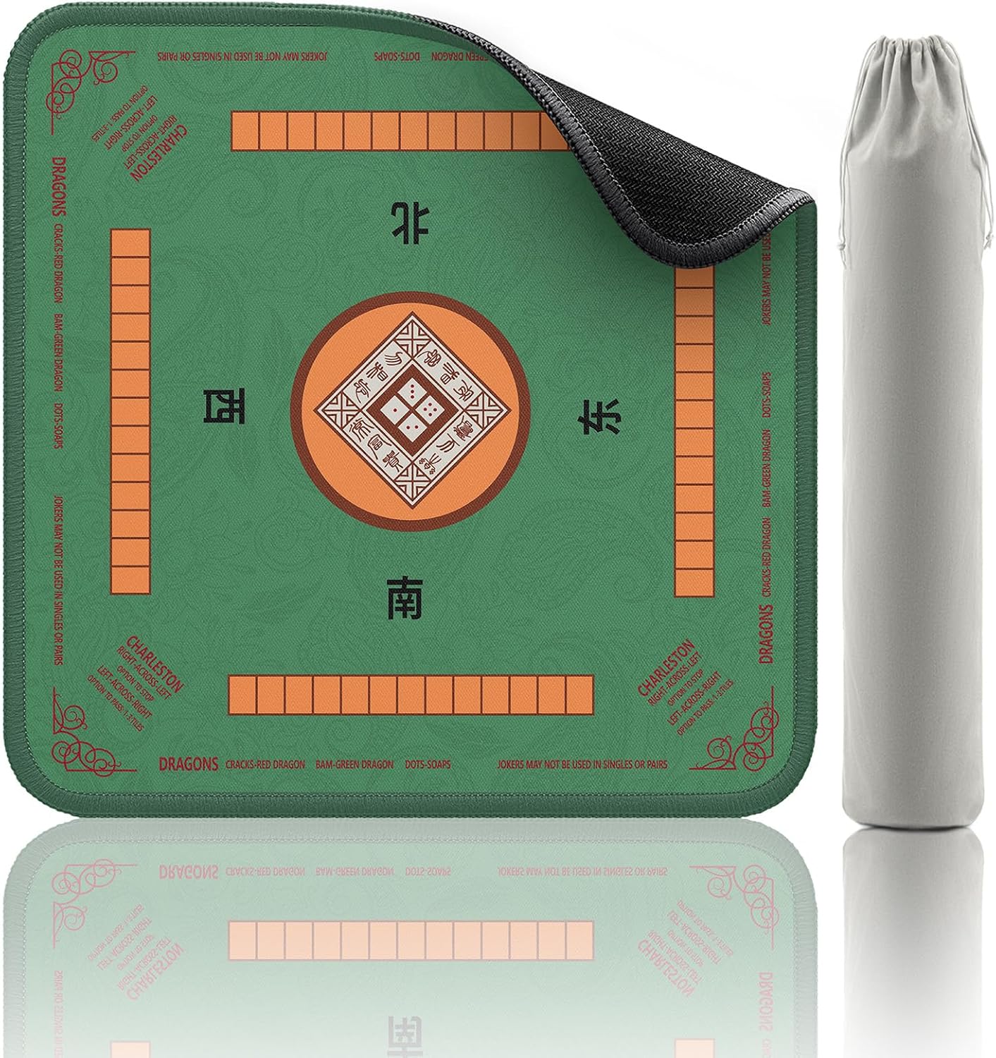 Green 2F22E Mahjong mat